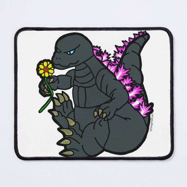 Item preview, Godzilla stopping to smell the flowers designed and sold by Gingers-Brain.