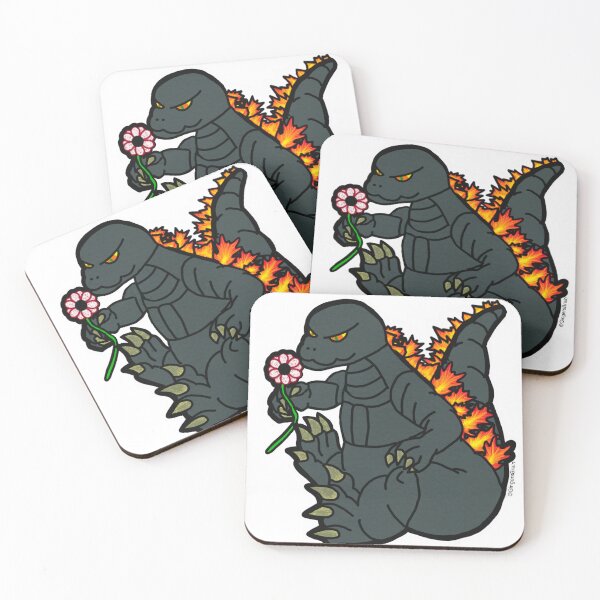 Item preview, Godzilla stopping to smell the flowers designed and sold by Gingers-Brain.
