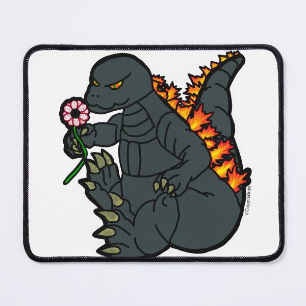 Item preview, Godzilla stopping to smell the flowers designed and sold by Gingers-Brain.
