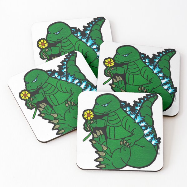 Item preview, Godzilla stopping to smell the flowers designed and sold by Gingers-Brain.