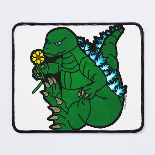 Item preview, Godzilla stopping to smell the flowers designed and sold by Gingers-Brain.