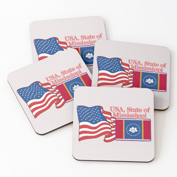 Item preview, flag American and  State of Mississippi flag together designed and sold by orthodox-icon.