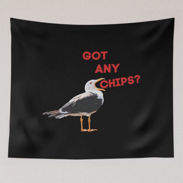 Item preview, 410 Got Any Chips Seagull	 designed and sold by RobertSlaught.