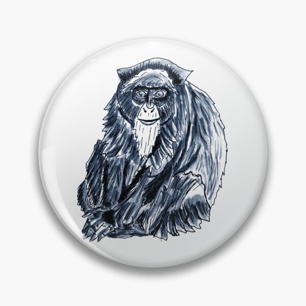 Item preview, De Brazza Monkey (Beard Monkey) designed and sold by Cris Carroca.