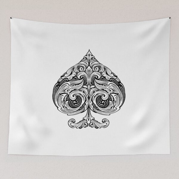 Item preview, spades symbol in arabesque art, playing cards designed and sold by Numbers-Art.