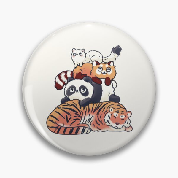 Item preview, Tiger panda red panda and ferret stack  designed and sold by Artofmayara.