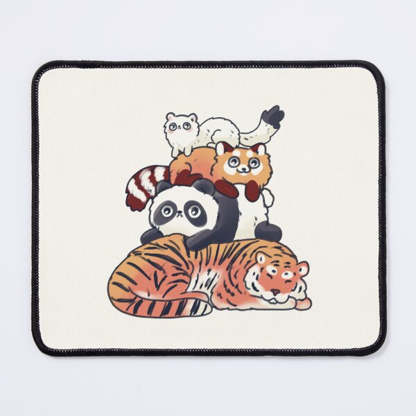 Item preview, Tiger panda red panda and ferret stack  designed and sold by Artofmayara.