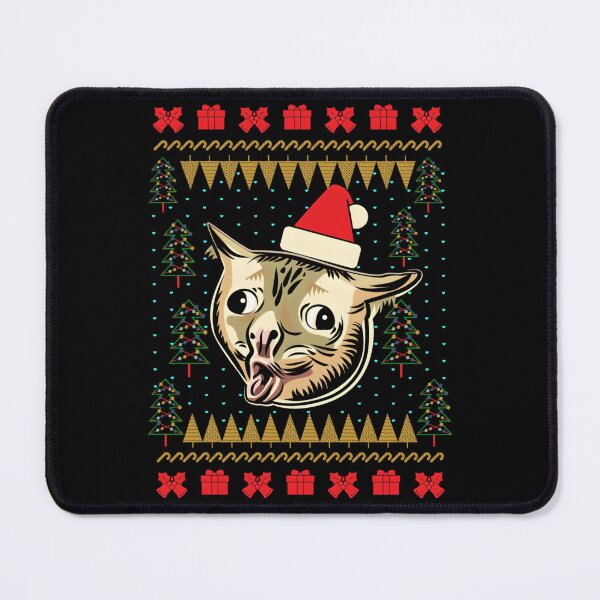 Item preview, 416 Coughing Cat Meme Ugly Christmas Sweater	 designed and sold by RobertaFGoni.