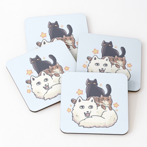 Item preview, Arctic Fox and cats stack  designed and sold by Artofmayara.