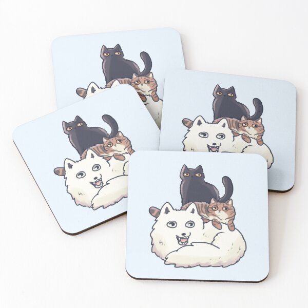 Item preview, Arctic Fox and cats stack  designed and sold by Artofmayara.
