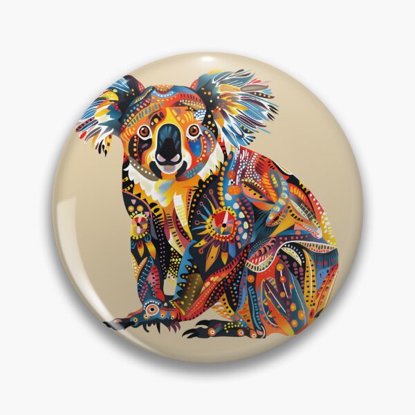Item preview, Koala in colorful Indigenous Australian Art Style designed and sold by graknowles.