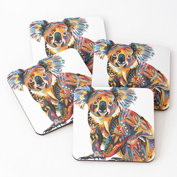 Item preview, Koala in colorful Indigenous Australian Art Style designed and sold by graknowles.