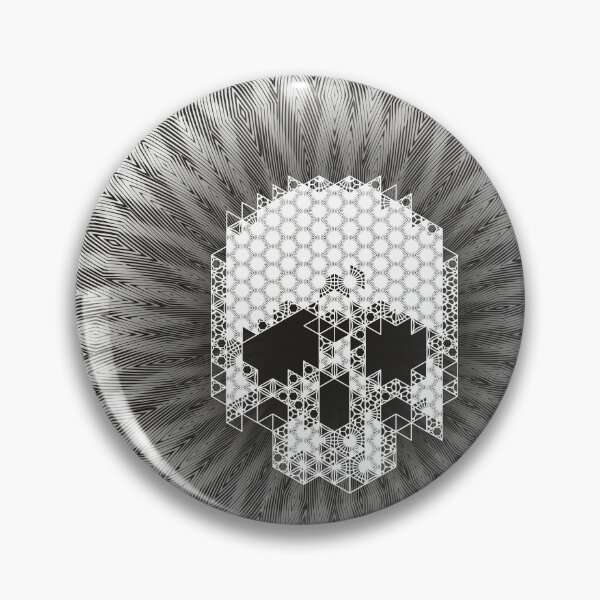 Item preview, kumiko skull optical cross designed and sold by silvercordchop.