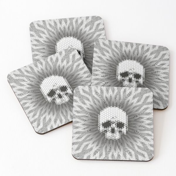 Item preview, kumiko skull optical cross designed and sold by silvercordchop.