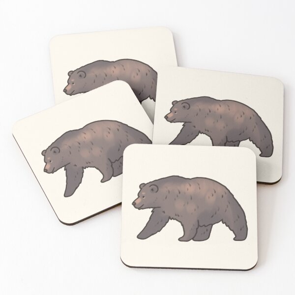 Item preview, Cartoon grizzly bear  designed and sold by Artofmayara.