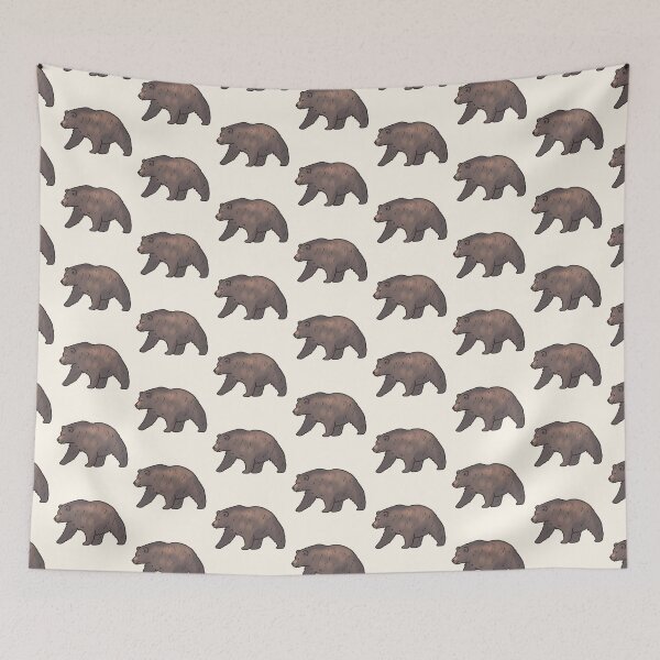Item preview, Cartoon grizzly bear  designed and sold by Artofmayara.