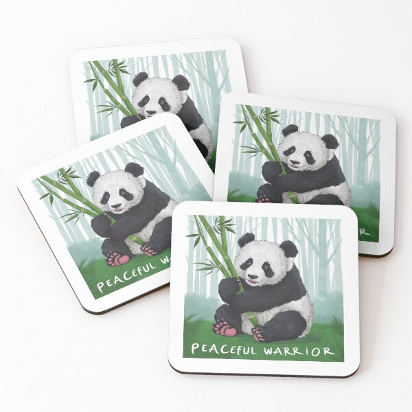Item preview, Peaceful Warrior: Gentle Panda Art designed and sold by deluxedigital1.