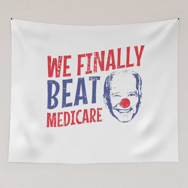 Item preview, We Finally Beat Medicare Biden Trump Debate 2024 designed and sold by LazyLoungeCo.