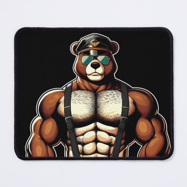 Item preview, Musclebear poses before going hunting designed and sold by KilloKalla.