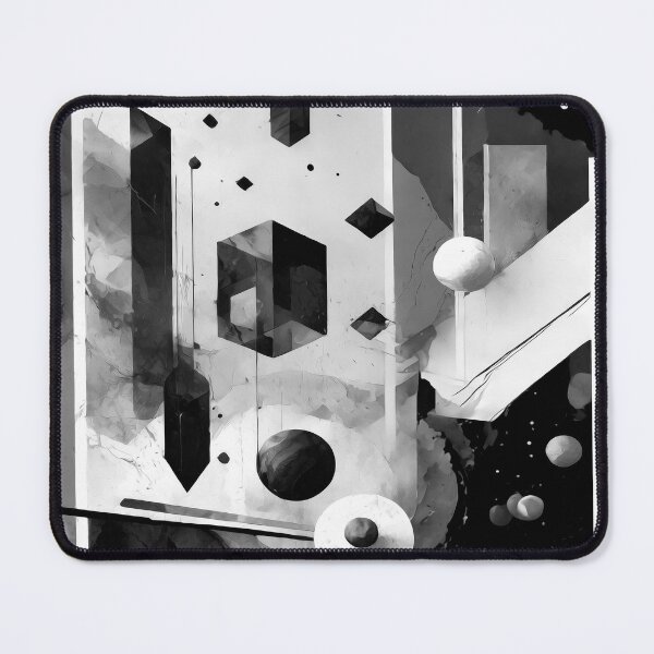 Item preview, Black and white 3D geometric figures. designed and sold by GRACIART-FR.