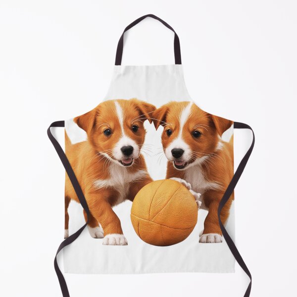 Item preview, 2 Cute puppies playing with a ball designed and sold by SN-Creations.