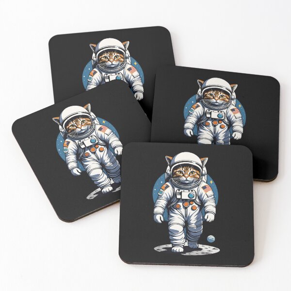 Item preview, Catstronaut (#04) cat astronaut in space [Create a set!] designed and sold by SolidEarthArt.