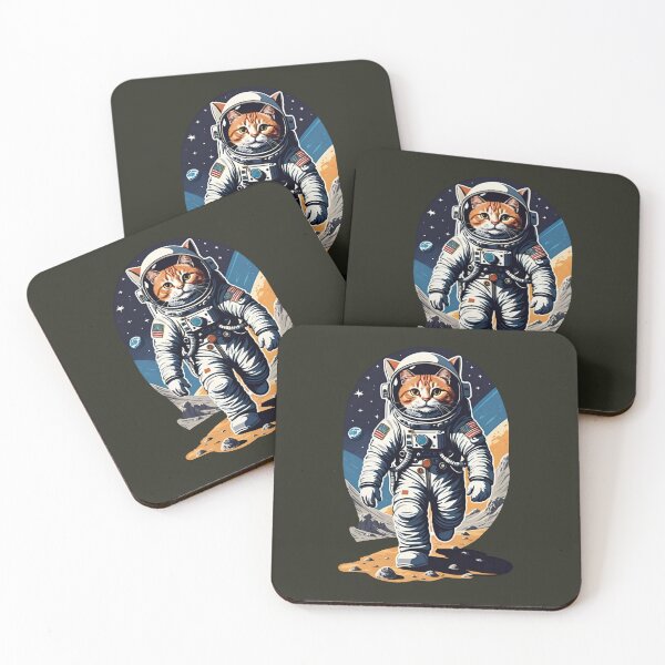 Item preview, Catstronaut (#05) cat astronaut in space [Create a set!] designed and sold by SolidEarthArt.