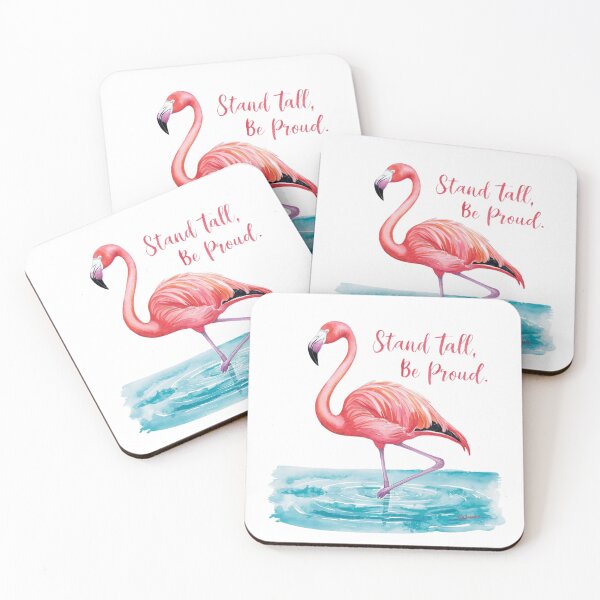 Item preview, Stand Tall, Be Proud: Graceful Flamingo Art designed and sold by deluxedigital1.