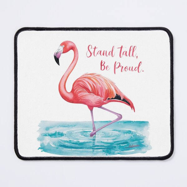 Item preview, Stand Tall, Be Proud: Graceful Flamingo Art designed and sold by deluxedigital1.