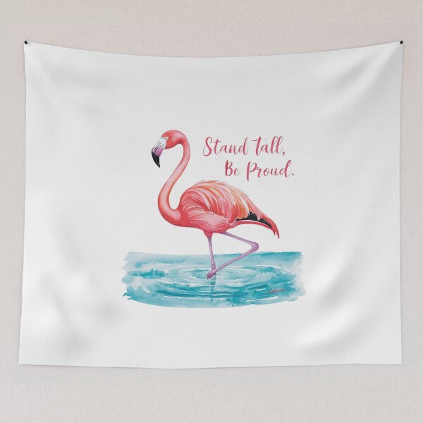 Item preview, Stand Tall, Be Proud: Graceful Flamingo Art designed and sold by deluxedigital1.