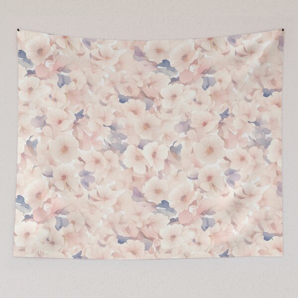 Item preview, delicate minimalist floral petal seamless pattern designed and sold by Windy-market.