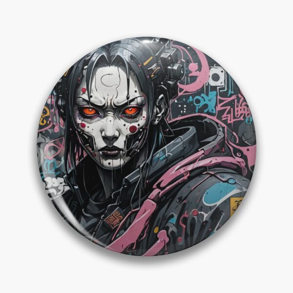 Item preview, Cyberpunk Witch Graffiti, Japanese Street Art, Dystopian designed and sold by Burn-Ego.