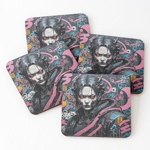 Item preview, Cyberpunk Witch Graffiti, Japanese Street Art, Dystopian designed and sold by Burn-Ego.
