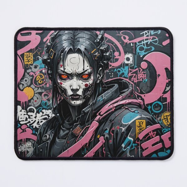 Item preview, Cyberpunk Witch Graffiti, Japanese Street Art, Dystopian designed and sold by Burn-Ego.