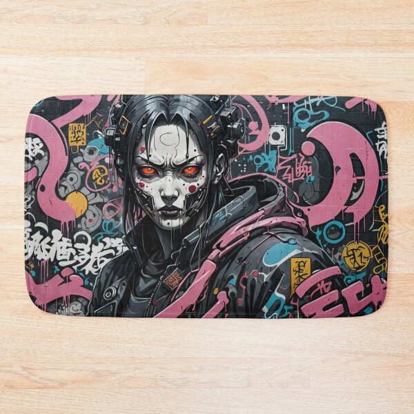 Item preview, Cyberpunk Witch Graffiti, Japanese Street Art, Dystopian designed and sold by Burn-Ego.