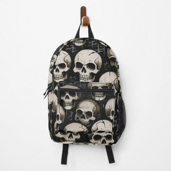 Item preview, Skulls Pattern, Kanji Curses, Occult, Japanese Magick designed and sold by Burn-Ego.