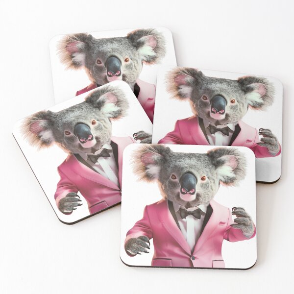 Item preview, Uncle Dave the Party Koala in Pink Tuxedo designed and sold by graknowles.