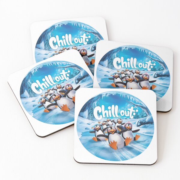 Item preview, Chill Out: Joyful Penguins Art designed and sold by deluxedigital1.