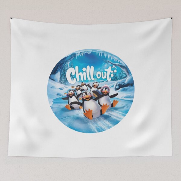 Item preview, Chill Out: Joyful Penguins Art designed and sold by deluxedigital1.