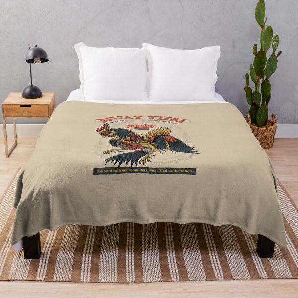 Item preview, Vintage Muay Thai Tattoo Rooster designed and sold by KewaleeTee.