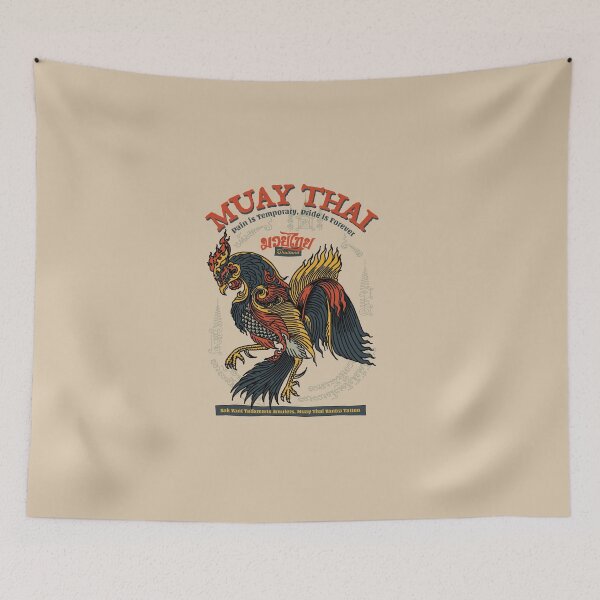 Item preview, Vintage Muay Thai Tattoo Rooster designed and sold by KewaleeTee.