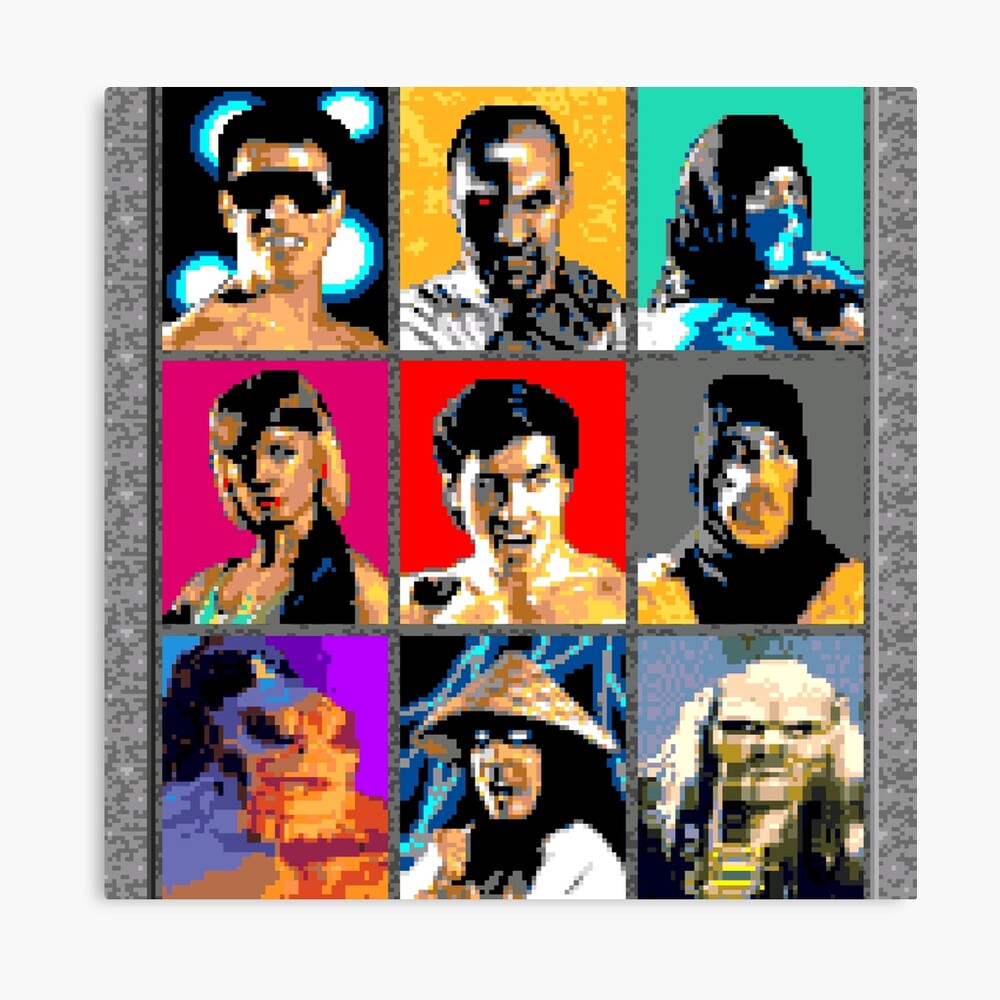 Mortal Kombat 2 - Character Select  Postcard for Sale by