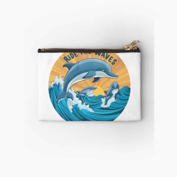 Item preview, Ride the Waves: Playful Dolphins Art designed and sold by deluxedigital1.
