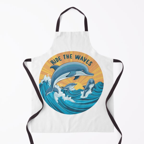 Item preview, Ride the Waves: Playful Dolphins Art designed and sold by deluxedigital1.