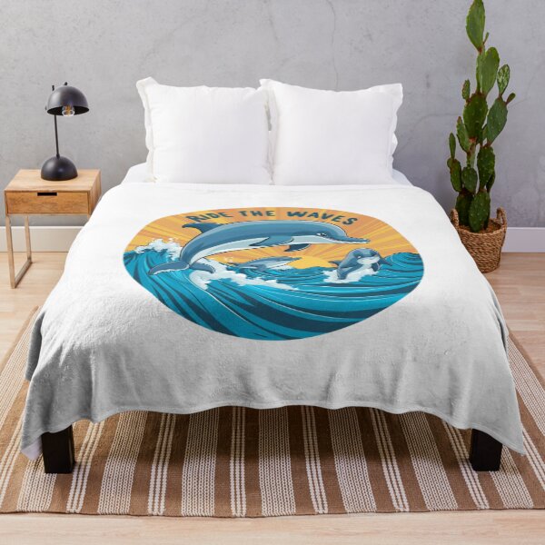 Item preview, Ride the Waves: Playful Dolphins Art designed and sold by deluxedigital1.