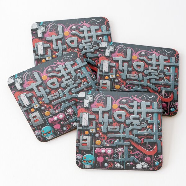Item preview, Abstract Cyberpunk Graffiti, Street Art Pattern, Japanese designed and sold by Burn-Ego.