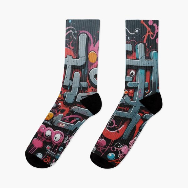 Item preview, Abstract Cyberpunk Graffiti, Street Art Pattern, Japanese designed and sold by Burn-Ego.