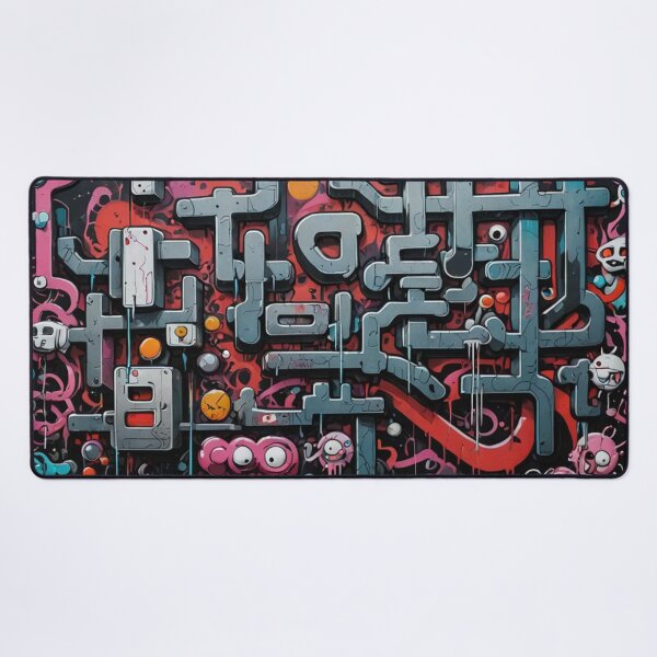 Item preview, Abstract Cyberpunk Graffiti, Street Art Pattern, Japanese designed and sold by Burn-Ego.