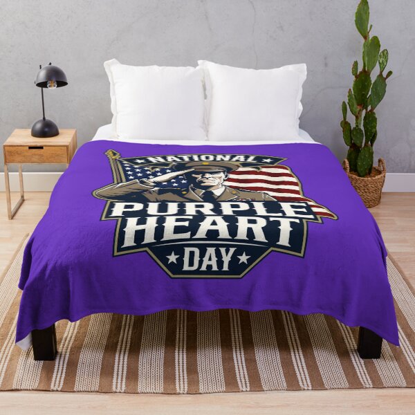 Item preview, National Purple Heart Day designed and sold by GarmentMonkeyCo.