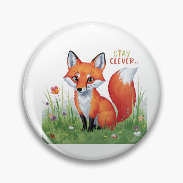 Item preview, Stay Clever: Playful Fox Art designed and sold by deluxedigital1.
